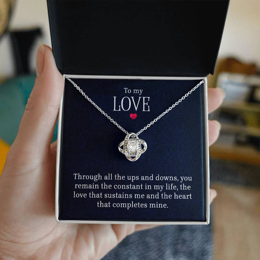 To My Love - Love Knot Necklace