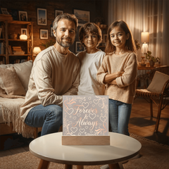 Forever & Always LED Acrylic Plaque - A Love That Shines Bright