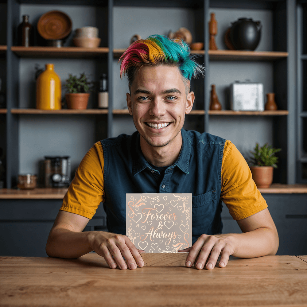 Forever & Always LED Acrylic Plaque - A Love That Shines Bright